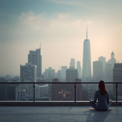 Podcast cover art for 'Mindful Moments - Meditation for Urban Anxiety'