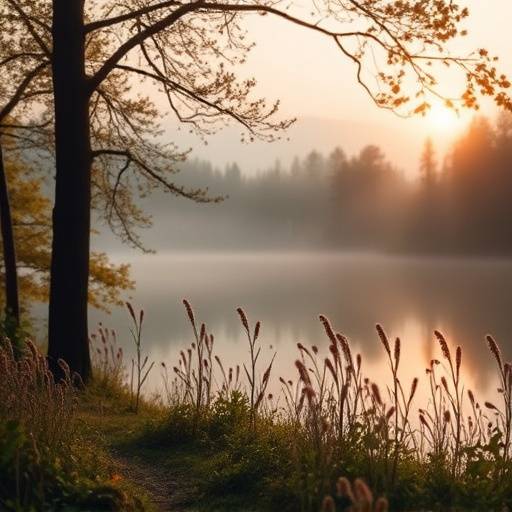 Podcast cover art for 'Mindful Moments' featuring a serene nature scene.