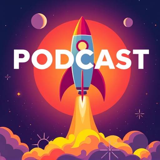 Podcast cover art for 'Silicon Valley Startups' featuring a rocket launching into space.