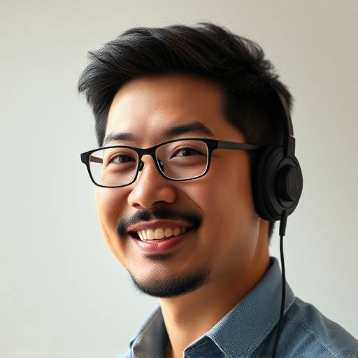 Portrait of David Chen, Host of Laugh Out Loud podcast